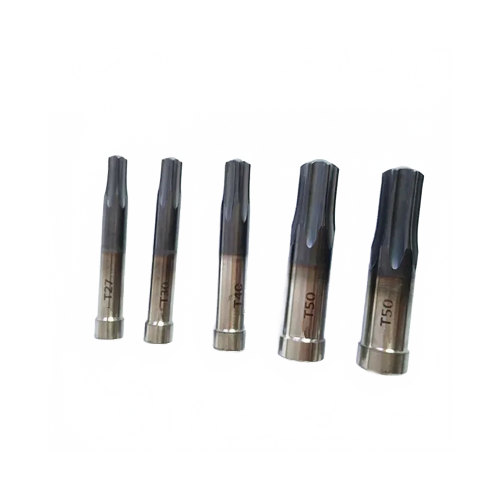 Titanium-Plated Tungsten Steel Torx Rotary Broach Punch Tool Â Cnc Internal Carbide Plum Blossom Punch Head 744110791761