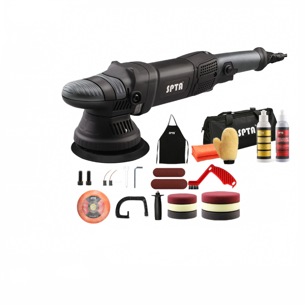 Spta 780W 5-Inch Dual Action Polisher With 15Mm Orbit - Complete Car & Home Diy Polishing Kit With Waxing Pads 744110925098