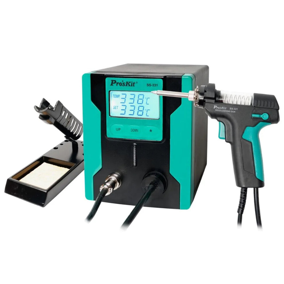 Proskit Ss-331H Esd Lcd Digital Electric Desoldering Pump - Bga Vacuum Solder Sucker Gun 711181505047