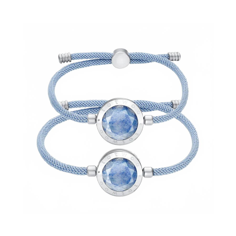 Totwoo Long Distance Touch Bracelets: Vibrating Light-Up Love Bands For Couples In Long Distance Relationships 744759315571