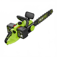 German Lithium Rechargeable Chainsaw with 20 High-Capacity Batteries - Handheld High Power Logging Saw for Home Use