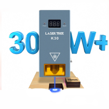 LaserTree K30 30W Optische Vermogenslaser Module met Luchtassist - 6 Diodes TTL Blauwe Licht Laserkop voor CNC Graveermachines en Snijgereed