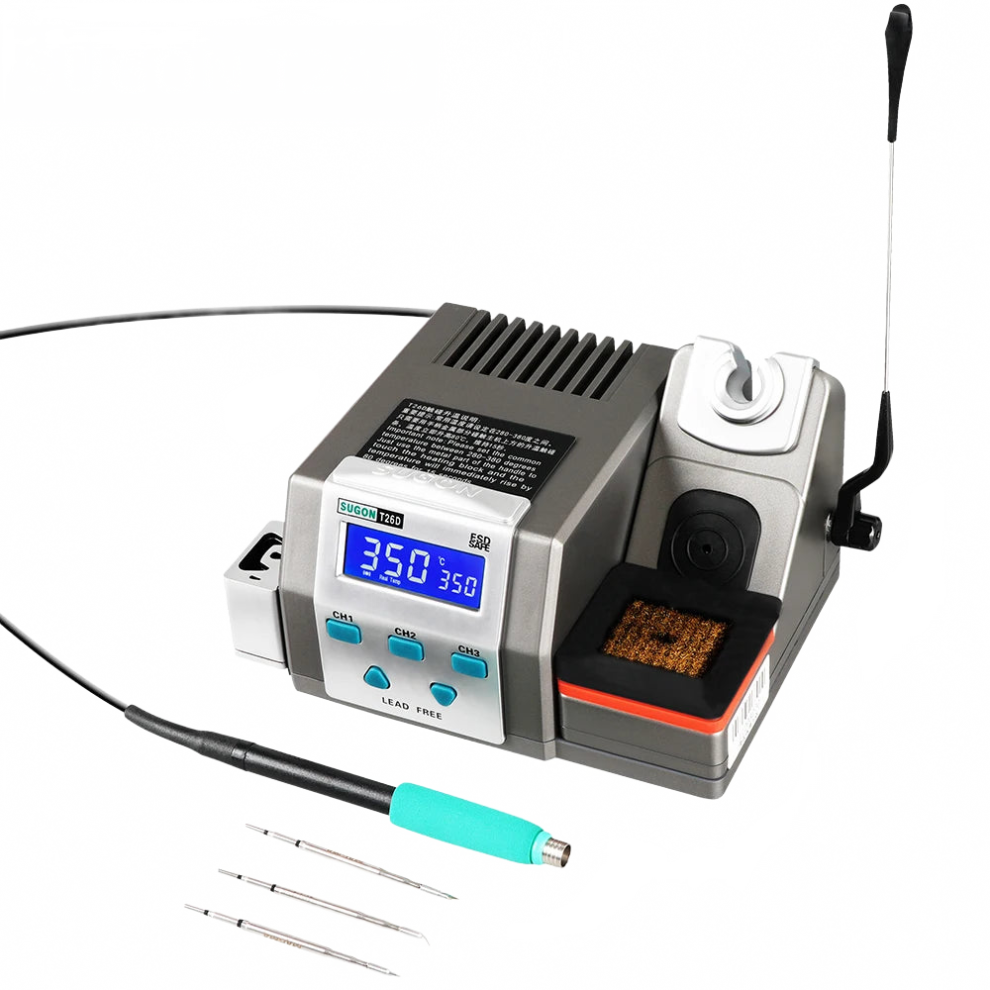 Sugon T26d Rapid-Heat Soldering Station With C210 Iron Tip For Lead-Free Welding 711181779042