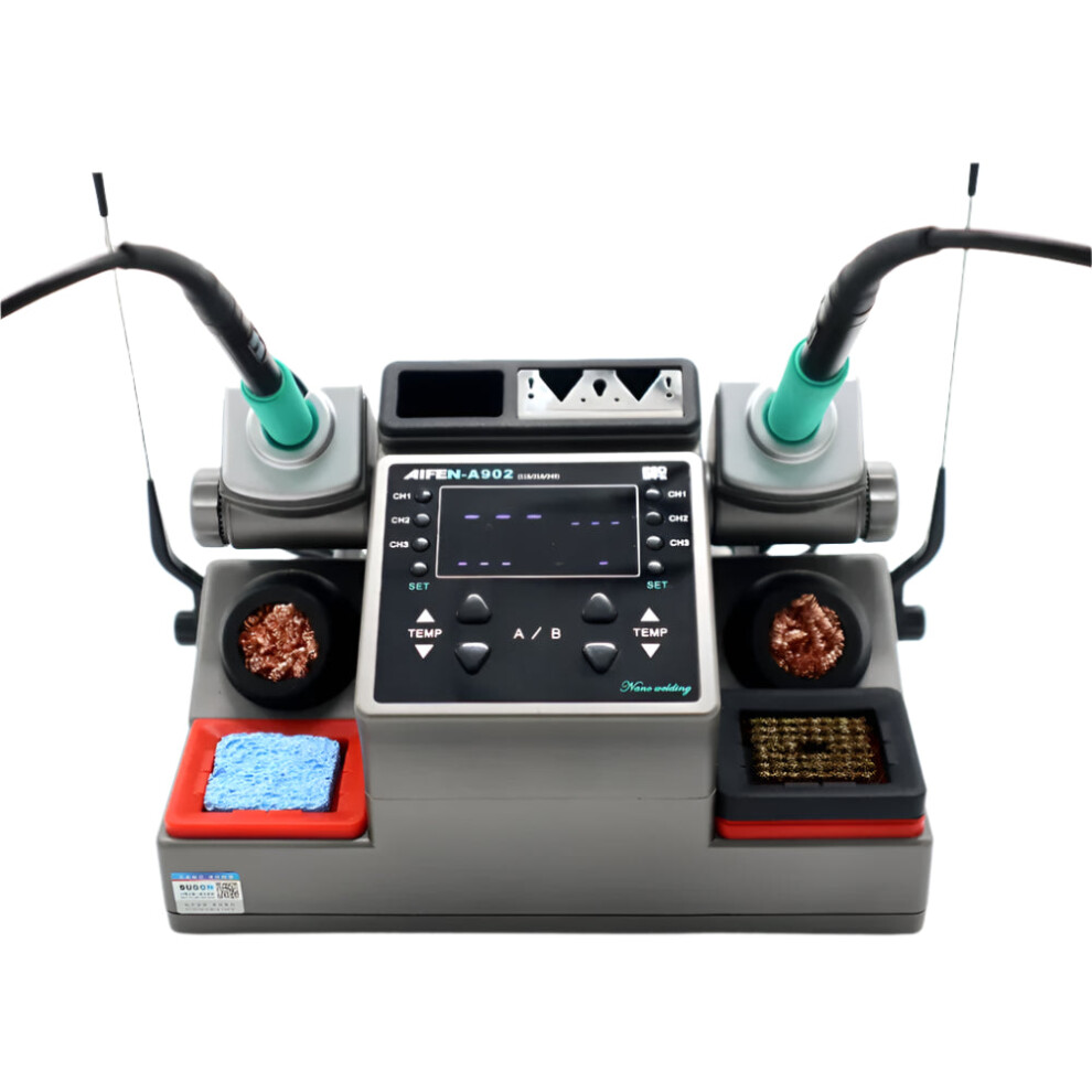 Aifen A902 Intelligent Dual Welding Station With C210, C115, C245 Electric Soldering Iron For Phone Pcb Repair 7445010150162
