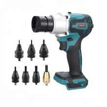 Rechargeable Brushless Rivet Gun Kit - Automatic Rivet Nut Tool with M3-M12 Riveter Heads