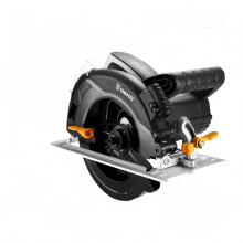 DEKO 1600W Cirkelzaag 127V met Lasergeleider, Schaalliniaal, Hulphandvat, Zaagblad en Stofafvoer - Multitool