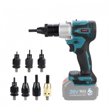 Makita-Compatible Rechargeable Metal Rivet Gun - Automatic Rivet Nut Tool with M3-M12 Nut Head
