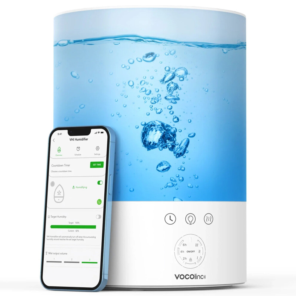 Vocolinc 4L Mist Air Diffuser & Humidifier With Silver Ion Antibacterial Technology For Aromatherapy 705353312335