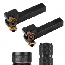 Precision Dual Wheel Knurling Tool - 20mm for CNC Lathe with 30 Diamond & 45 Square Patterns