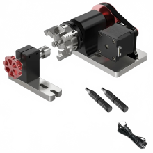 Twotrees CNC 4. Achse Rotary für TTC450 Fräsmaschine - 3 - Jaw Spannfutter, 60 mm Spanndurchmesser