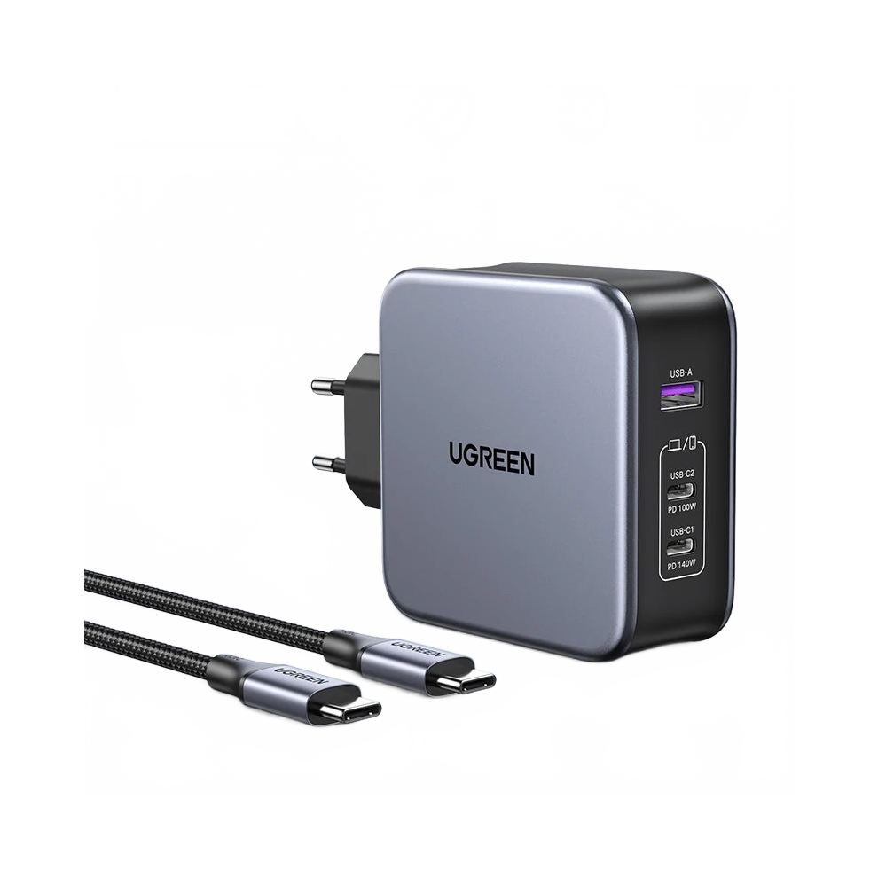 Ugreen 140W Gan Usb-C Charger: Fast Pd 3.1 Charging For Macbook, Quick Charge 4.0/3.0 For Iphone, Xiaomi, Tablets 7445045581542