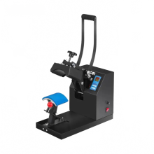 Durable Digital Clamshell Cap Hat Heat Thermal Press - 5.5 x 3.5 Inch Pneumatic Sublimation Machine for DIY Projects