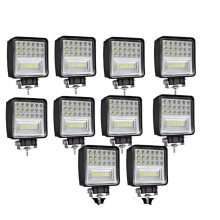 10 - Teilige 4 - Zoll 126 W 6 - Reihen - LED - Arbeitslichtleiste - Offroad - Nebelscheinwerfer für 4x4, SUV, ATV, Boot & LKW - 12 V/24 V kompatibel