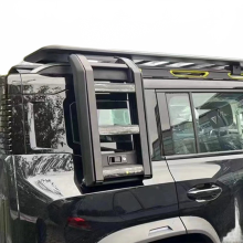 Aluminiumlegierung Klappdach - Seitenleiter für Chery Jetour Traveler T2 2023 - 2024 - Heckfenster - Kletterrahmen Zubehör