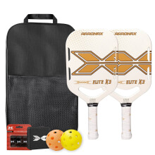 USAPA-goedgekeurd pickleball-peddelset van koolstofvezel met comfortabele grip voor verbeterde controle - Geschikt voor mannen en vrouwen