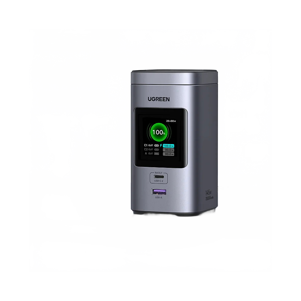Ugreen 145W Power Bank: 20000Mah, Qi2 15W Magnetic Wireless Charging, Pd3.1 External Battery For Laptops, 100W Fast Charge 726084787674