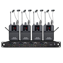 Shenndare EM D04 4 - Kanal kabelloses In - Ear - Monitoring - System - UHF Mono Bühnen - Performance Ohr - Empfänger