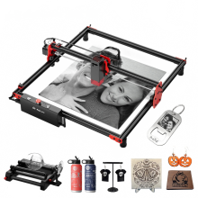 20W Algolaser DIY Kit: Hoogvermogen Lasergraveur & Snijder voor Metaal, Glas, Hout - WiFi & PC Compatibele CNC-machine