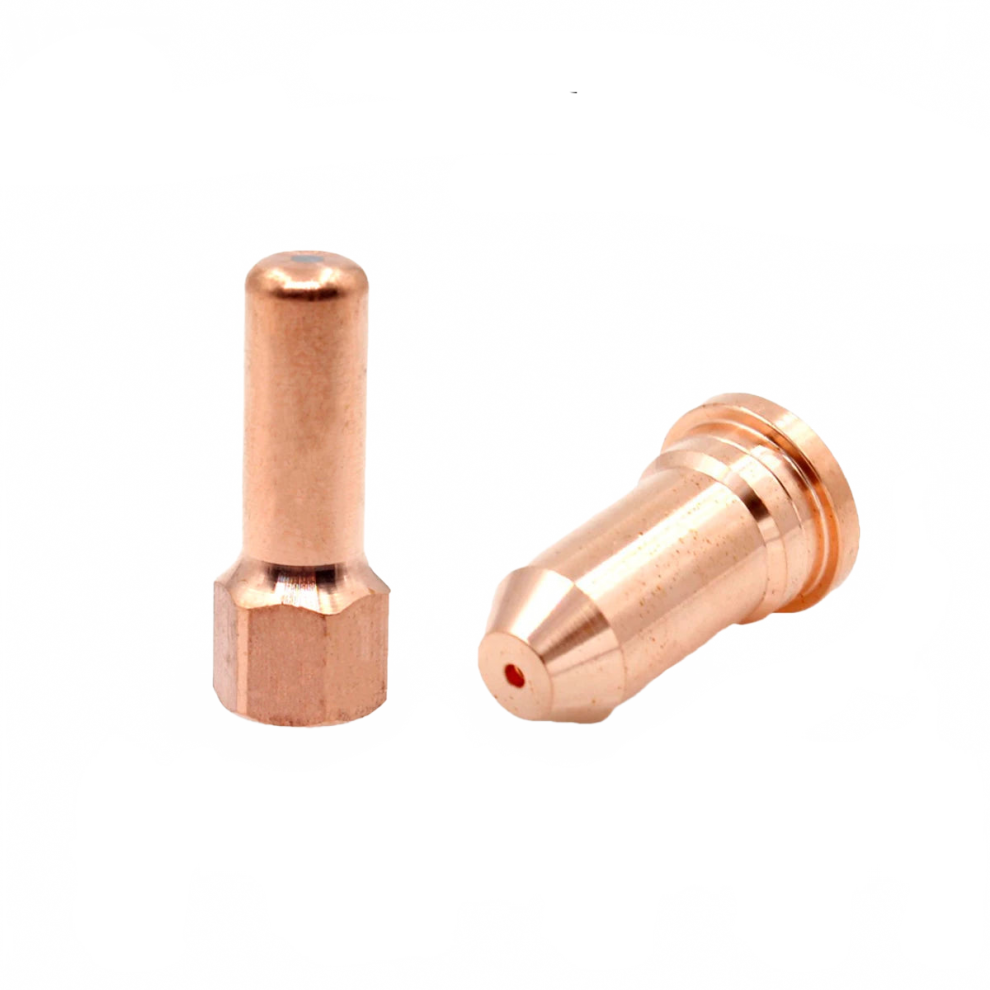 100Pcs Pt100 Plasma Cutting Torch Consumable Electrode Nozzle Tips - Model 52556 744110706116