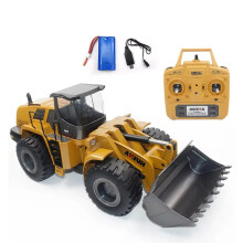 Huina 583 1:14 Scale Alloy Hydraulic Forklift RC Bulldozer Model - Premium Engineering Vehicle Toy
