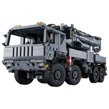 Fernsteuerung Militärtechnik Kranwagen Bausteine - Rettungsfahrzeug Stadtauto Ziegel Spielzeug für Kinder