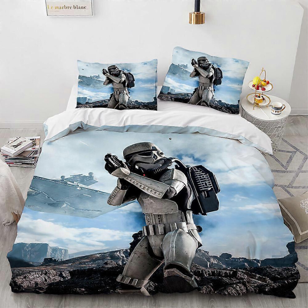 (As show, One size) (A)Children's bedding three-piece duvet cover set