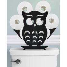 8 Rolls Toilet Paper Holder Stand Funny Decorative Bathroom Animal Decor Accessories Storage Cabinet Cosmic Black