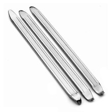 (As show, One size) 3 Pieces Tire Lever,25cm Manganese Steel Tire Levers Spoon Tire Remover Repair Tools for Bicycle Motorcycle Bike Car Tire Changing (Silver)