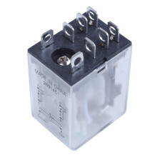 JQX-13F LY2 DC 12V spoel 8-pins DPDT groene LED elektromagnetisch relais