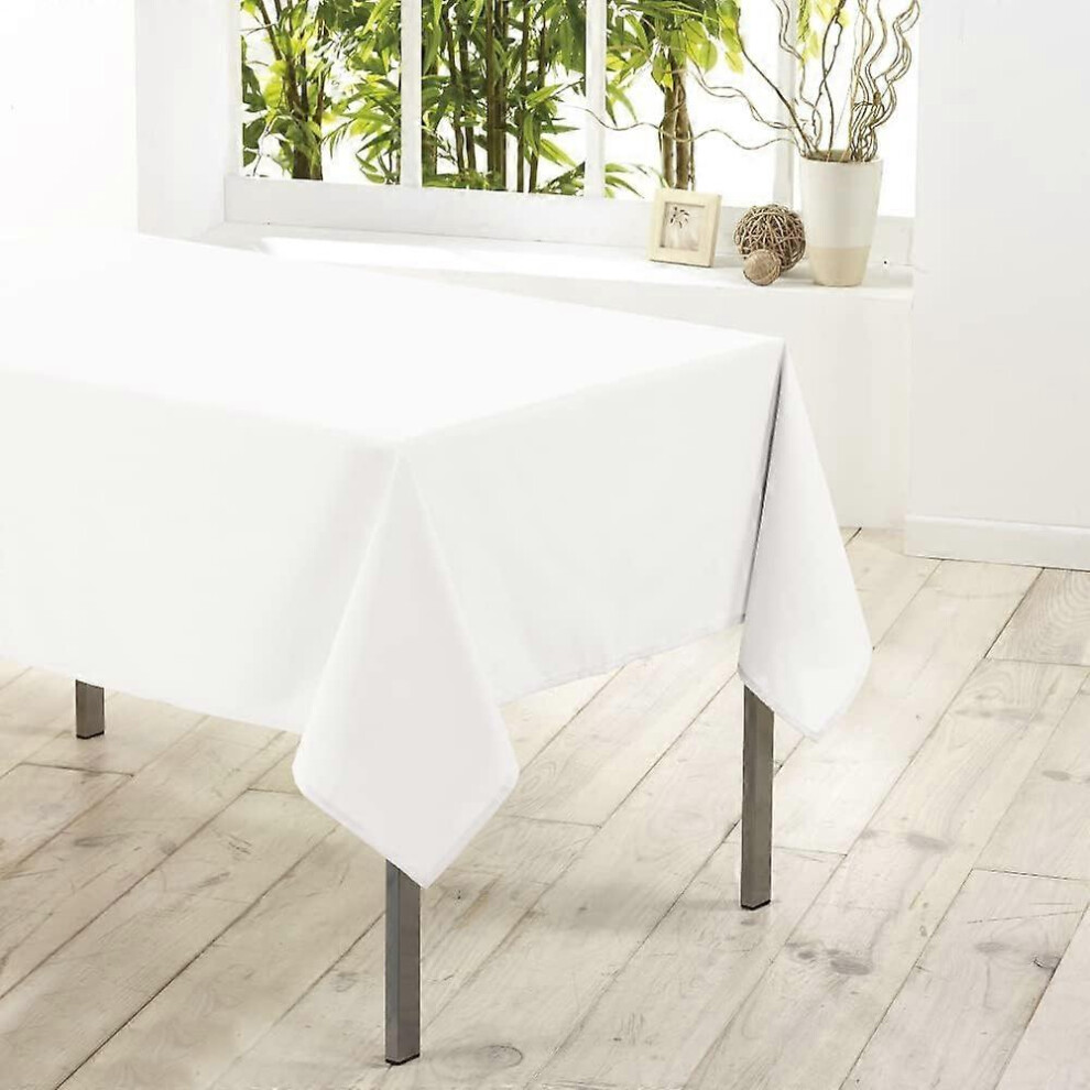 (As show, One size) White Indoor Softness, Rectangle Tablecloth (140x180cm), Polyester