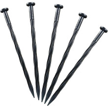 (As show, One size) (8 Inch 50 Pieces) Lawn Edging Nails, Tomato Stake, 25 Pieces Plastic Garden Anchor Stakes Tent Ground Nail Spiral Garden Stakes for Artificial Grass