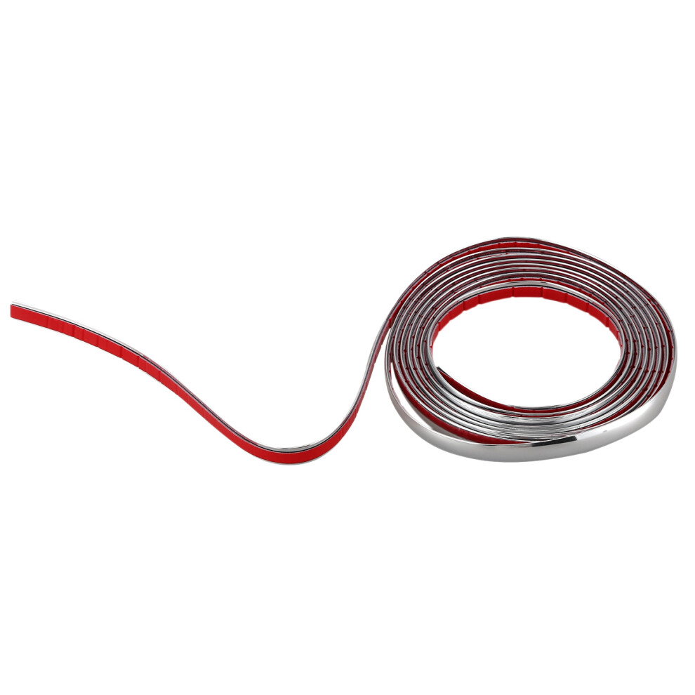 Car Grille Exterior Chrome Styling Decoration Moulding Trim Strip 12Mm Silver 4853719379532