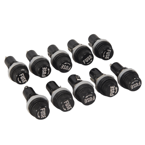 10 Pcs Electrical Panel Mounted 5 x 20mm Fuse Holder 1