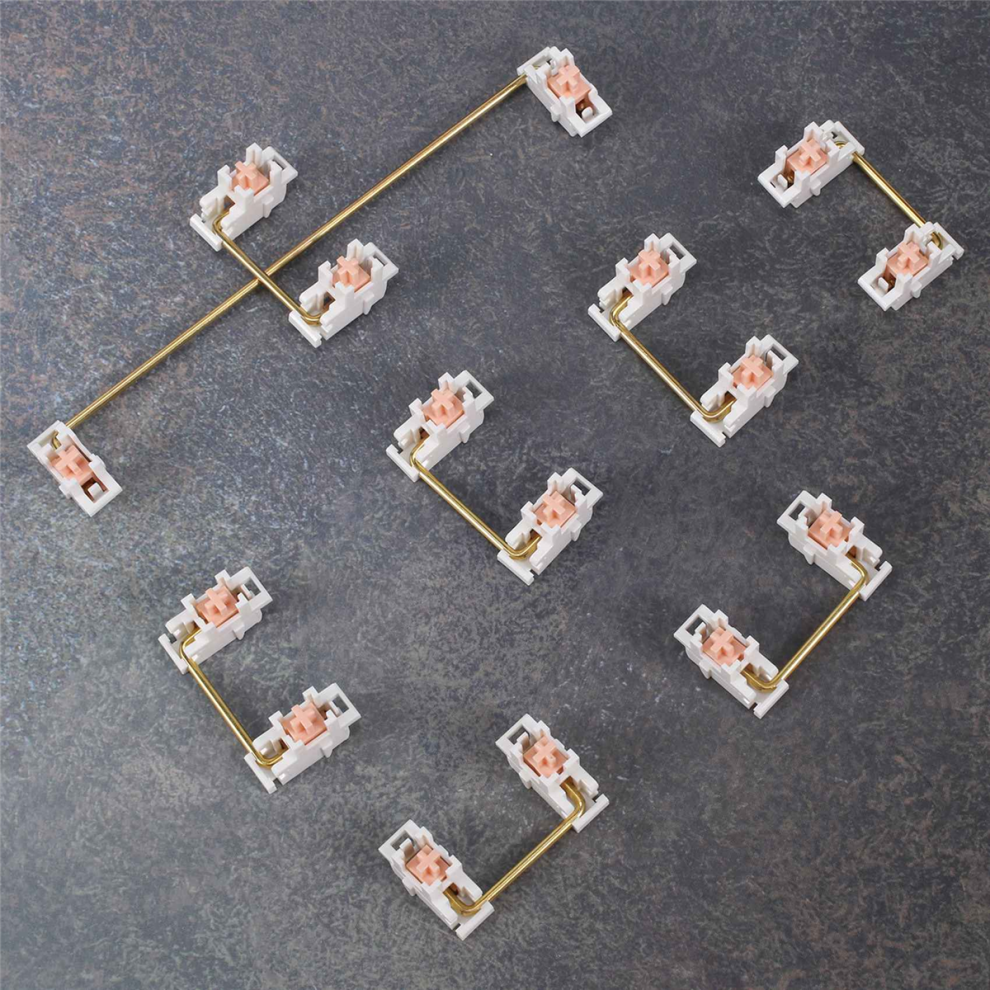 Stabilisateur monté sur plaque plaquée or pour mécanique personnalisée (1+7)