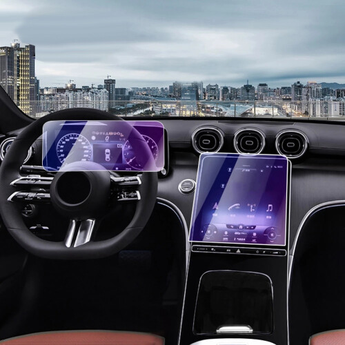 2 pellicole protettive per lo schermo di navigazione GPS per auto 2