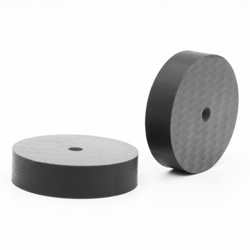 Koolstofvezel luidsprekerisolatie 40x10mm spikes basispad HiFi AMP