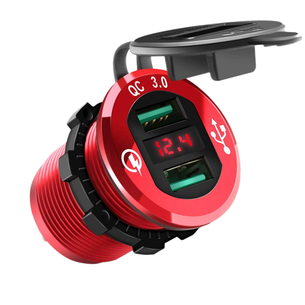 Quick Charge 3.0 Usb Charger Socket,12V/24V Dual Usb Car Power Outlet 4851210396133