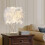 Modern Feather Bedside Table Lamp with Metal Base 2