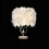 Modern Feather Bedside Table Lamp with Metal Base 3
