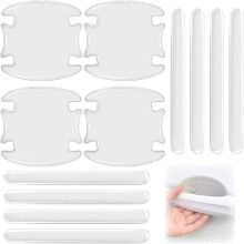 12 PCS Car Door Handle Protector Film Set Clear Paint Protection