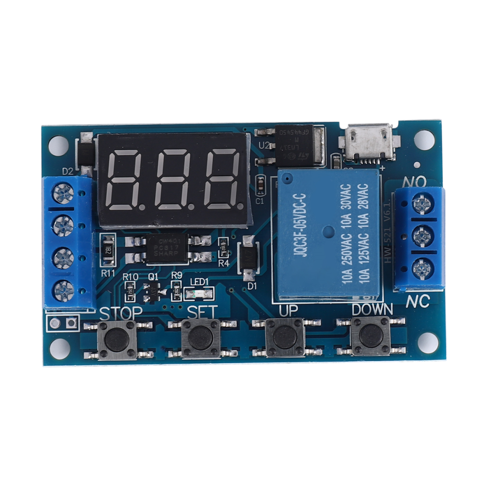 521 Digital Time Delay 1 Way Relay Trigger Cycle Timer 4851210308228