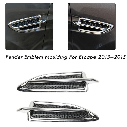 2Pcs Front Side Vent Molding Left + Right for Escape 1