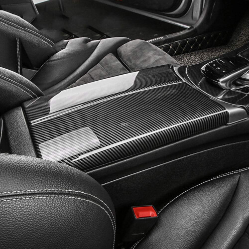 Car Carbon Fiber Armrest Box for E Class W213 2016-2019 2