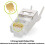 20 Pcs Cat6/6A RJ45 Pass Through Modular Plugs, Shielded (STP) 4