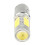 12V H6 BA20D 4 COB LED Λευκό Λαμπτήρα για Προβολέα Μοτοποδηλάτου ATV 2