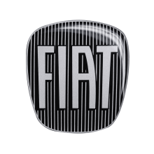 Fiat 3D-Aufkleber Ersatzteil Logo schwarz für 500L