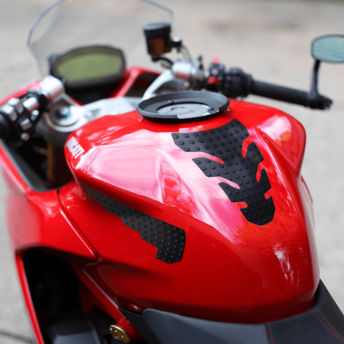 Protech Anti-Rutsch-Motorrad-Tank-Schutz, schwarz 2