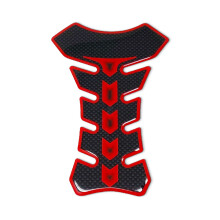 Paraserbatoio Tank Pad 3D-Aufkleber für Motorrad Farbe Rot Carbon