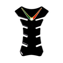 Paraserbatoio Tank Pad 3D-Aufkleber für Moto Italy, schwarz
