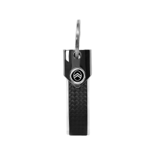 Schlüsselanhänger Citroen Weiß, Carbon, Logo New Schwarz